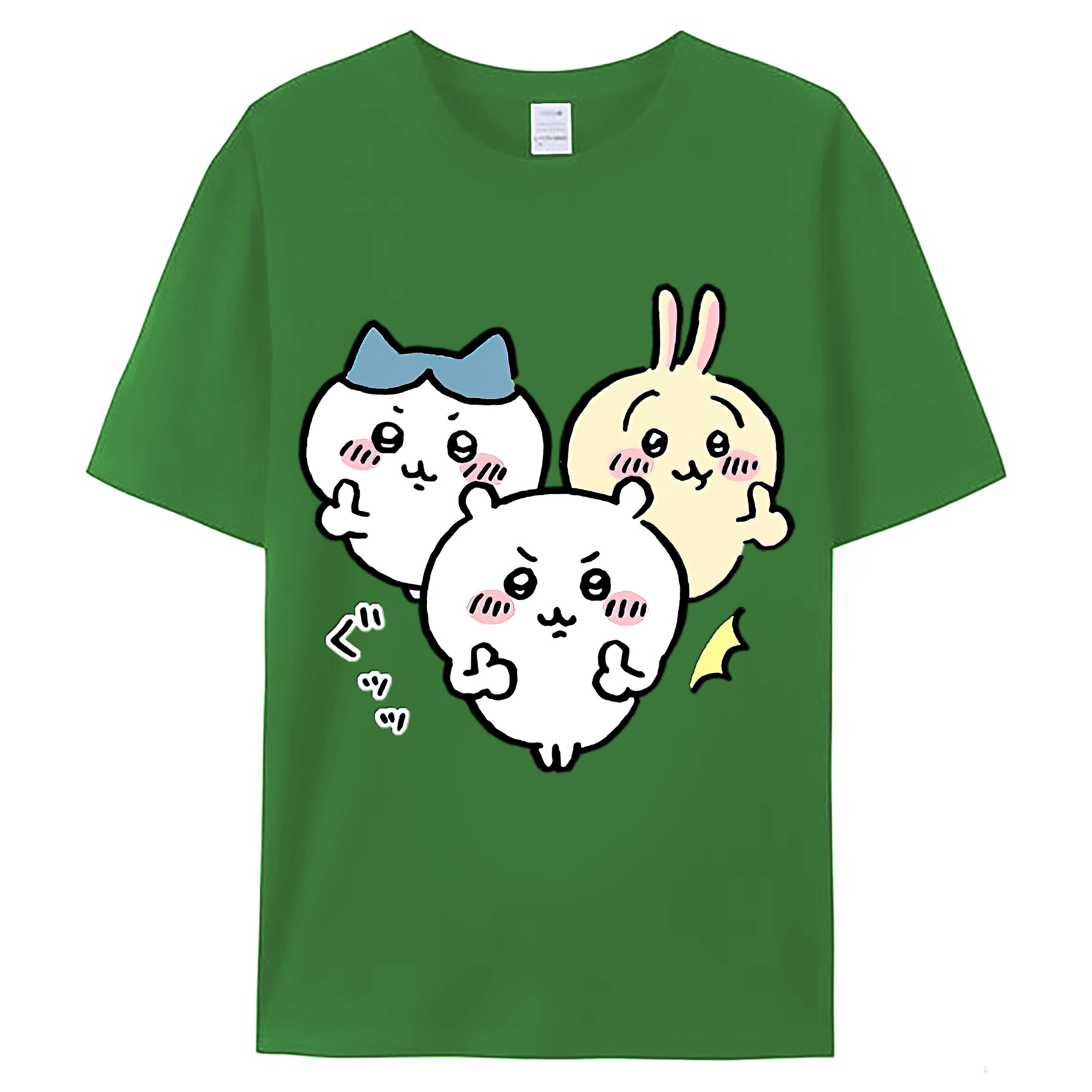 （画像用） ちいかわ うさぎ Chii-kawa usagi レディースカジュアルプリントTシャツ（綿100％）